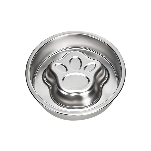 304 Stainless Slow-Feeder Bowl, main product view - Petlland private label sourcing