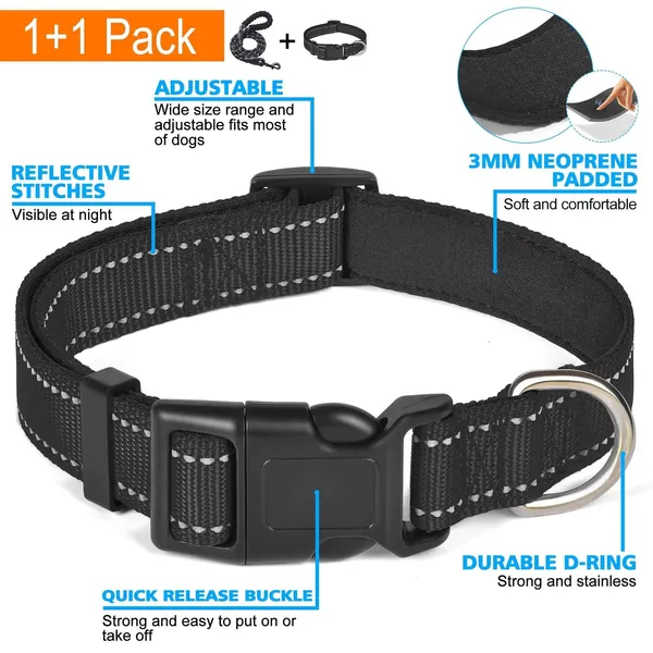 8-Strand Braided Rope Leash Set, collar detail - Petlland private label sourcing