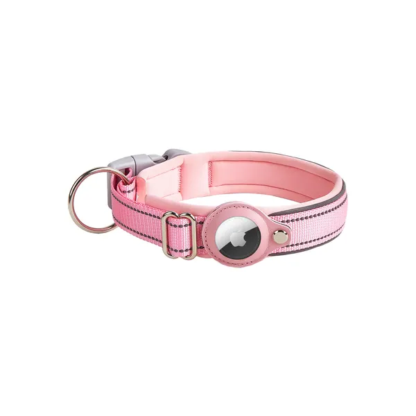 AirTag Holder Collar, pink - Petlland private label sourcing