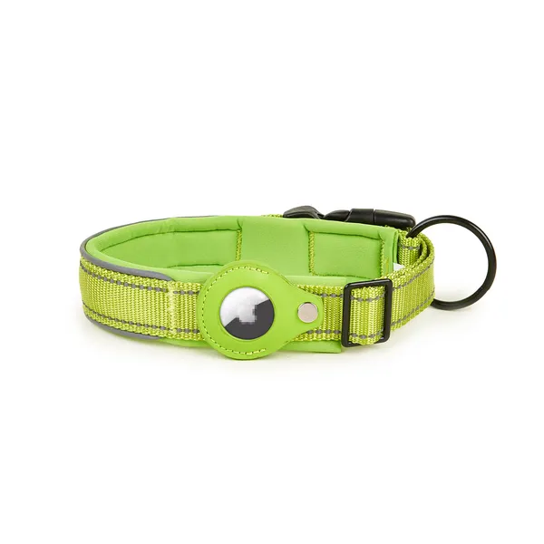 AirTag Holder Collar, green - Petlland private label sourcing