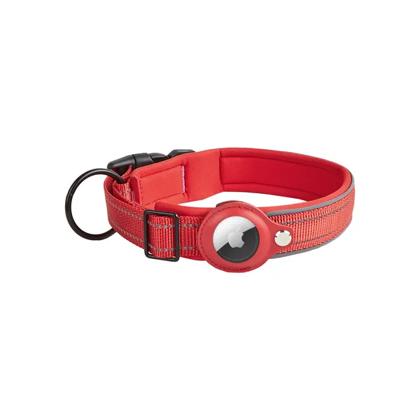 AirTag Holder Collar, red - Petlland private label sourcing