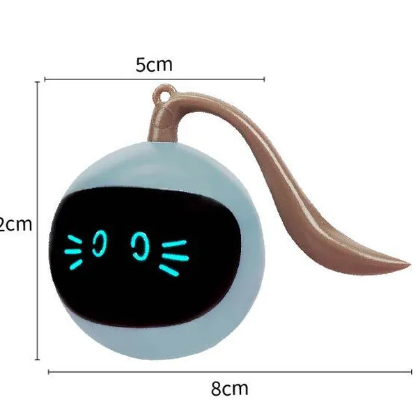 Auto-Obstacle-Avoiding Cat Ball, dimensions - Petlland private label sourcing