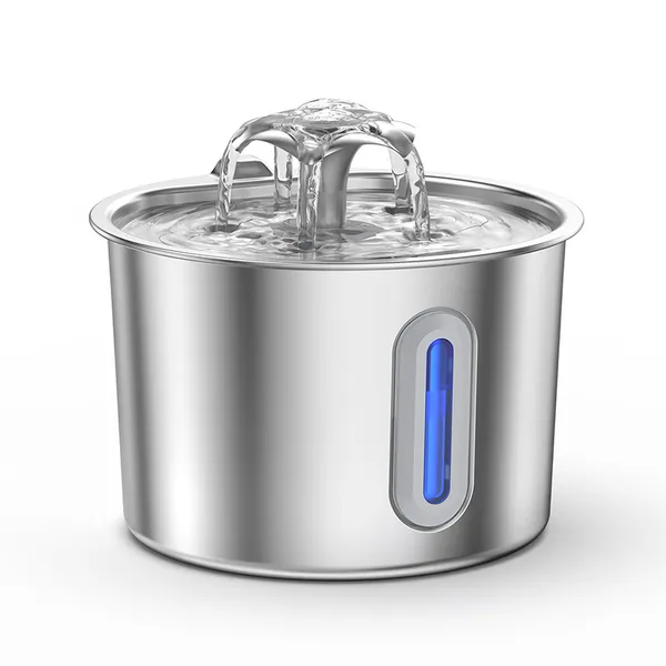 Automatic Cat Water Fountain, slim LED window - Petlland private label sourcing