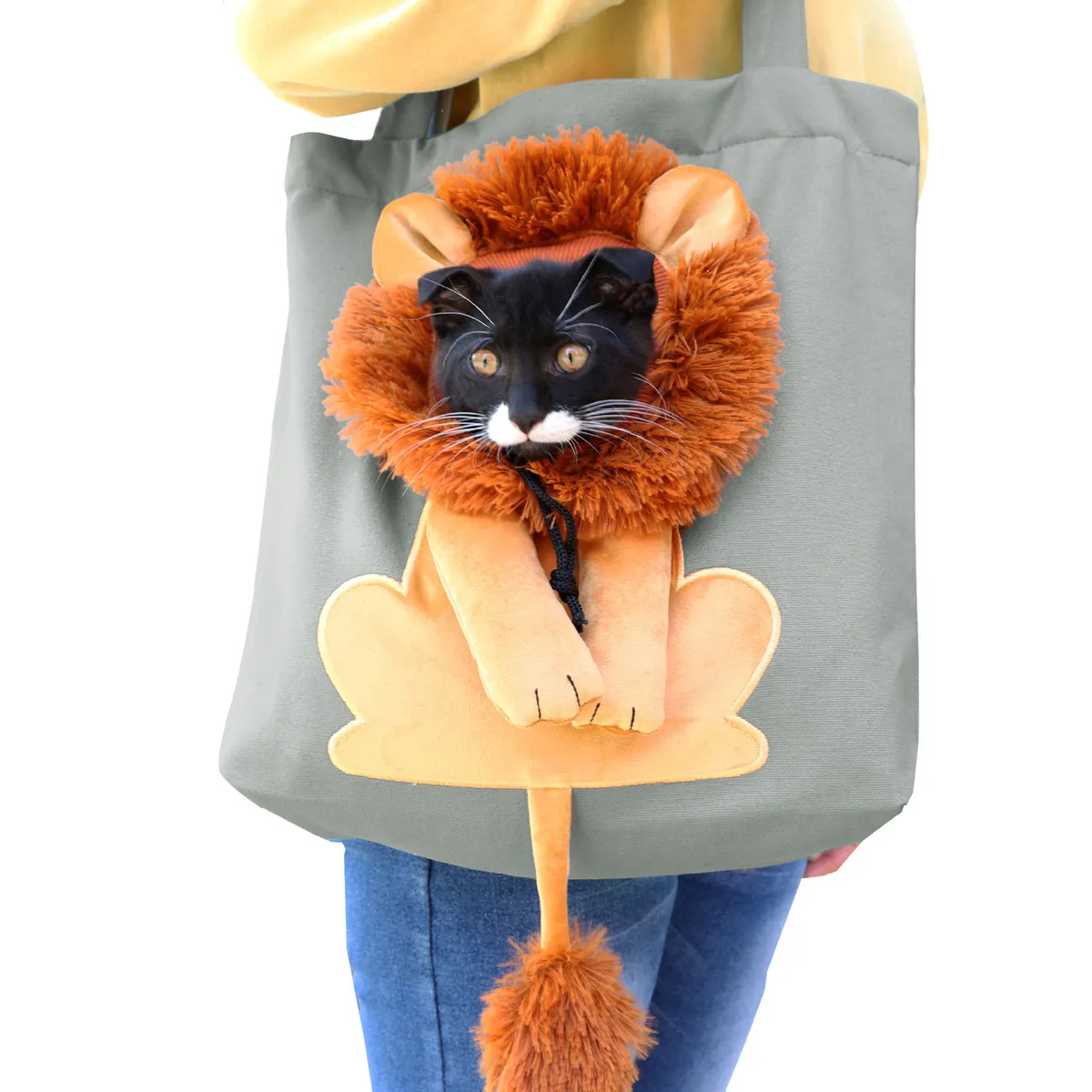 Canvas Head-Out Shoulder Bag, carried on the shoulder - Petlland private label sourcing