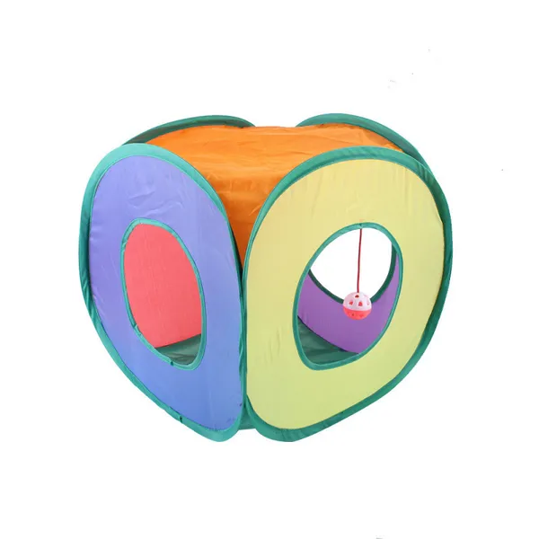 Collapsible Cat Tunnel, cube - Petlland private label sourcing