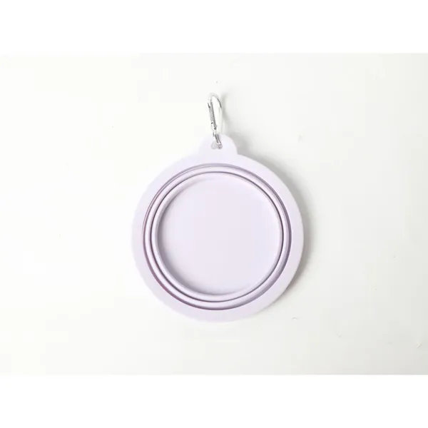 Collapsible Silicone Travel Bowl, lilac - Petlland private label sourcing