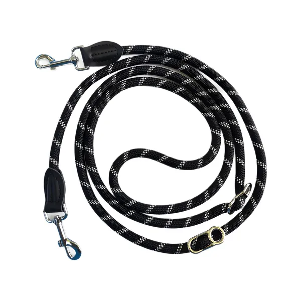 Crossbody Multi-Function Leash, reflective weave - Petlland private label sourcing