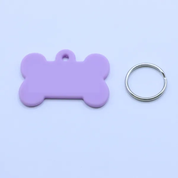 Silent Waterproof Silicone Tag, lilac - Petlland private label sourcing
