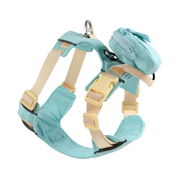 Dog Backpack Harness, teal - Petlland private label sourcing