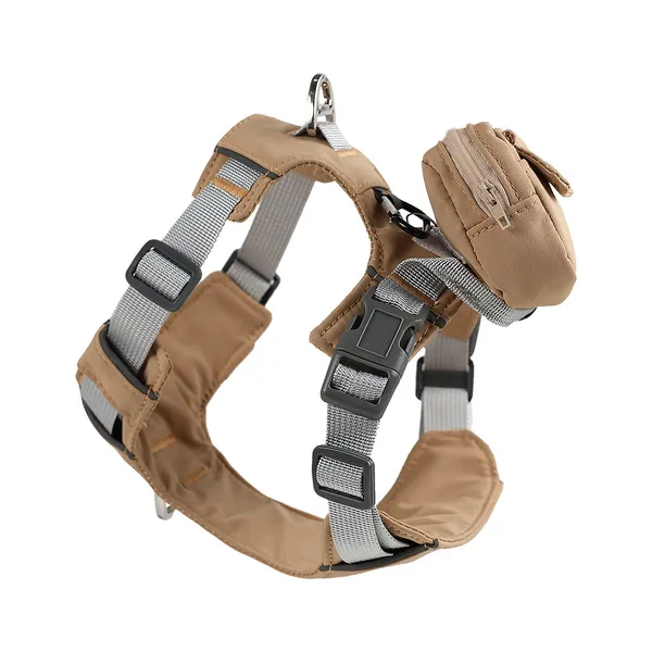 Dog Backpack Harness, brown - Petlland private label sourcing