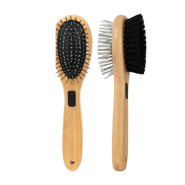 Double-Sided Cushion Massage Brush, compact pair - Petlland private label sourcing