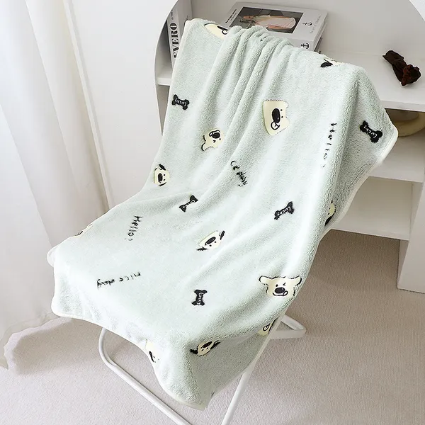 Double-Sided Fleece Blanket, draped - Petlland private label sourcing