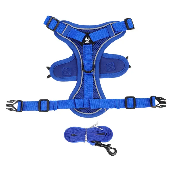 Dual-Mesh Cat & Dog Harness, blue - Petlland private label sourcing