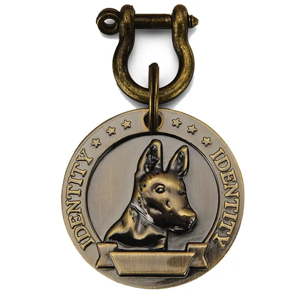 Embossed Breed-Specific Brass Tag, shepherd - Petlland private label sourcing