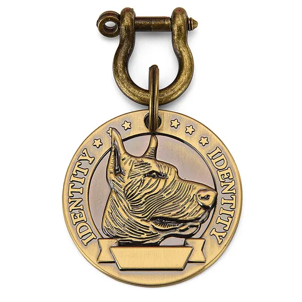 Embossed Breed-Specific Brass Tag, husky - Petlland private label sourcing