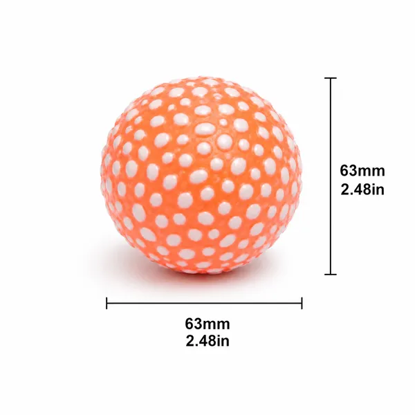 ETPU High-Bounce Training Ball, orange 63 mm - Petlland private label sourcing