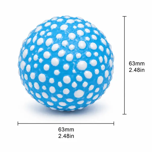 ETPU High-Bounce Training Ball, blue 63 mm - Petlland private label sourcing