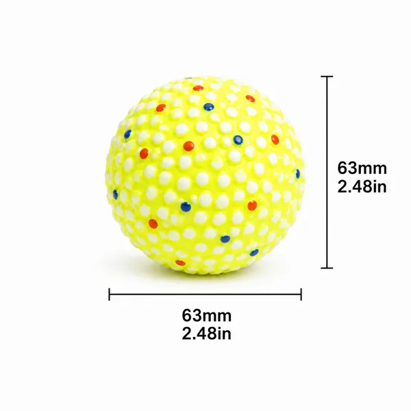 ETPU High-Bounce Training Ball, spotted 63 mm - Petlland private label sourcing