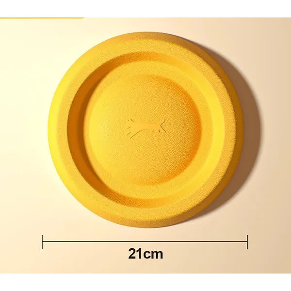 EVA Soft Flying Disc, yellow with size - Petlland private label sourcing