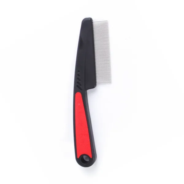 Fine-Tooth Flea Comb, red - Petlland private label sourcing