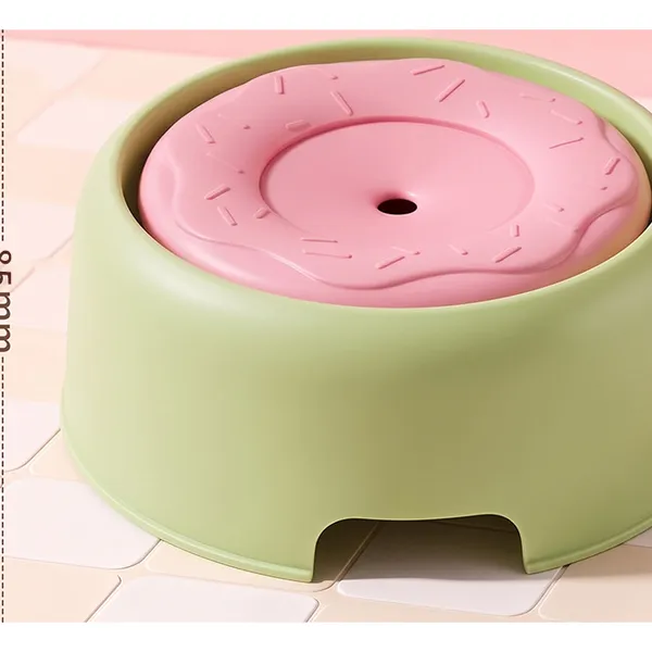 Floating Anti-Splash Water Bowl, green - Petlland private label sourcing