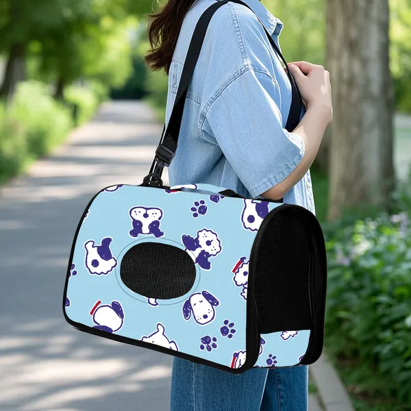 Foldable Crossbody Cat Carrier, print option - Petlland private label sourcing