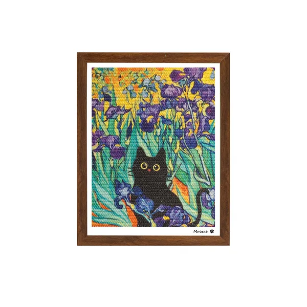 Framed Art Sisal Scratcher, iris - Petlland private label sourcing