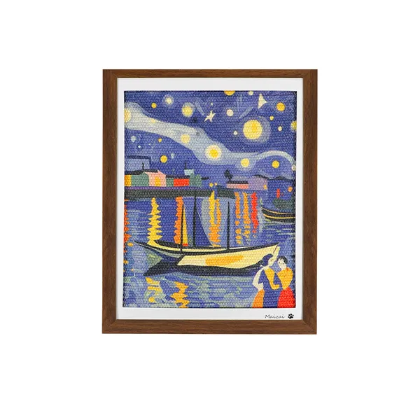 Framed Art Sisal Scratcher, river - Petlland private label sourcing