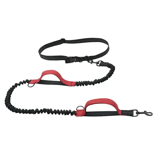 Hands-Free Running Waist Leash, red grip - Petlland private label sourcing
