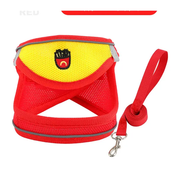 Harness + Leash + Bandana Set, red set - Petlland private label sourcing