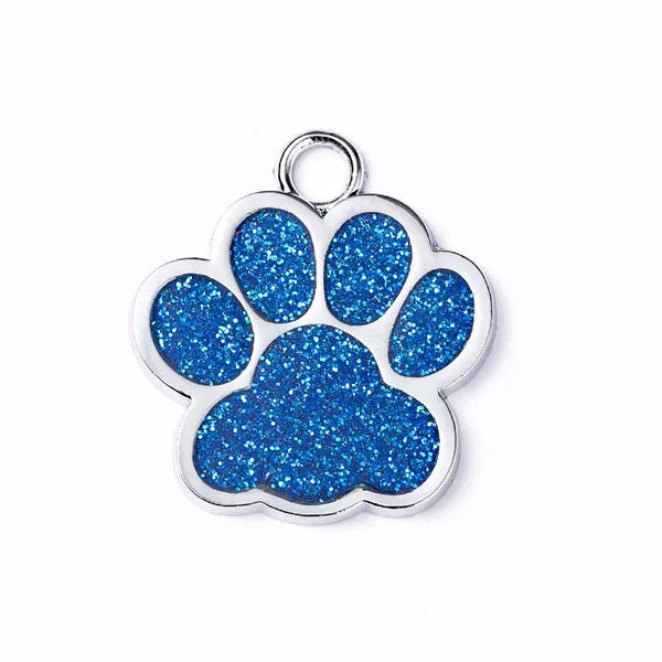 Heart & Paw Zinc Alloy Tag, blue - Petlland private label sourcing