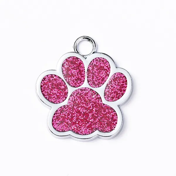 Heart & Paw Zinc Alloy Tag, rose - Petlland private label sourcing