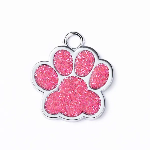 Heart & Paw Zinc Alloy Tag, pink - Petlland private label sourcing