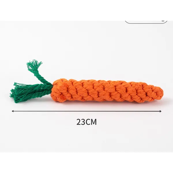Heavy-Duty Nylon Woven Toy, carrot rope toy - Petlland private label sourcing