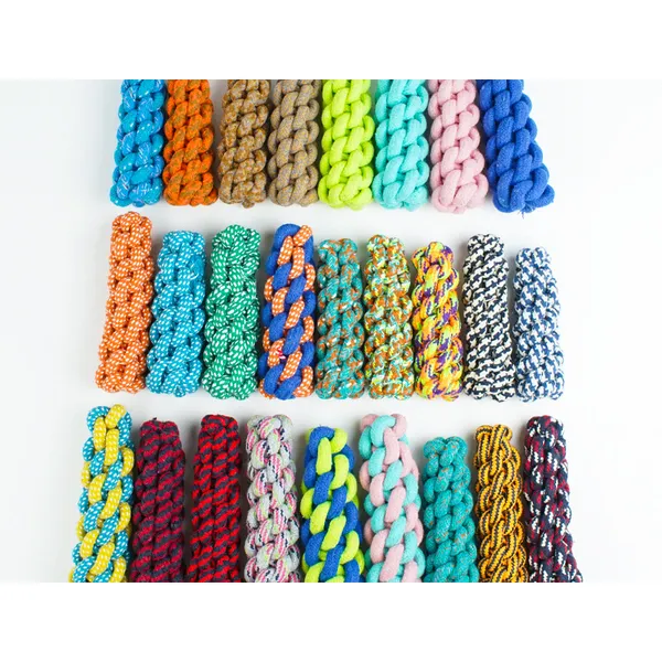 Heavy-Duty Nylon Woven Toy, braided stick colours - Petlland private label sourcing