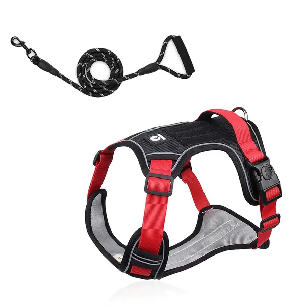 Heavy-Duty Oxford Large Dog Harness, with matching leash - Petlland private label sourcing