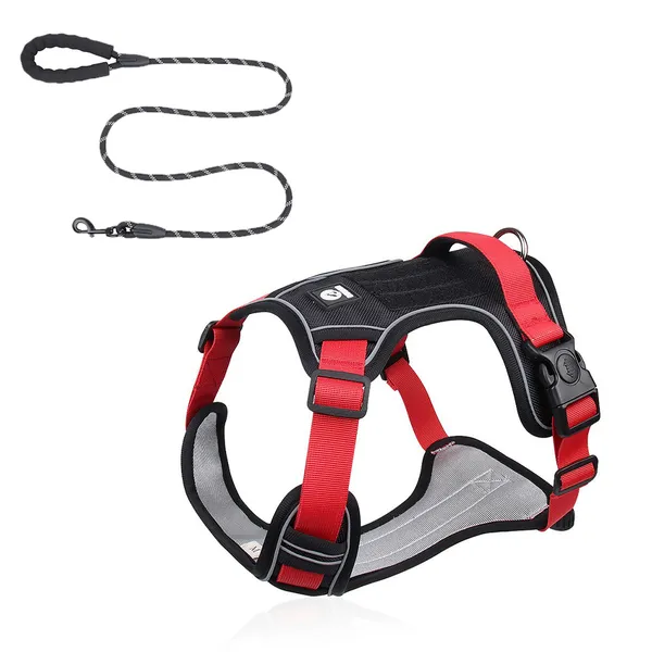 Heavy-Duty Oxford Large Dog Harness, with matching leash - Petlland private label sourcing