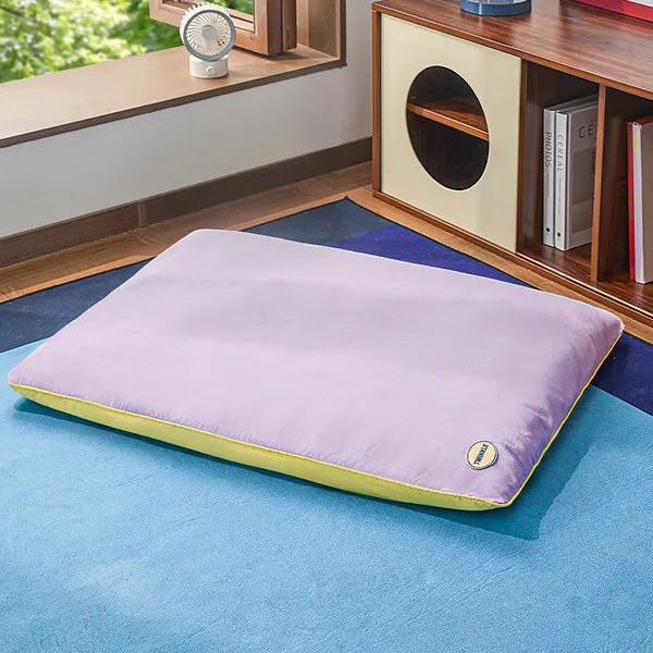 Leather Waterproof Anti-Scratch Bed, purple cushion - Petlland private label sourcing
