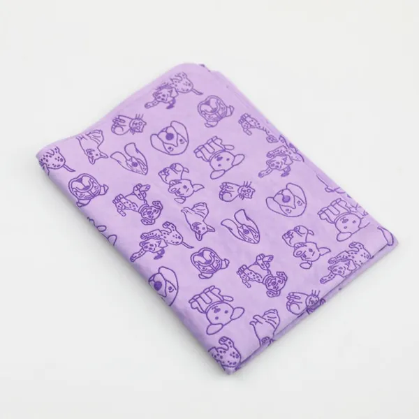 Microfiber Chamois Pet Towel, purple - Petlland private label sourcing