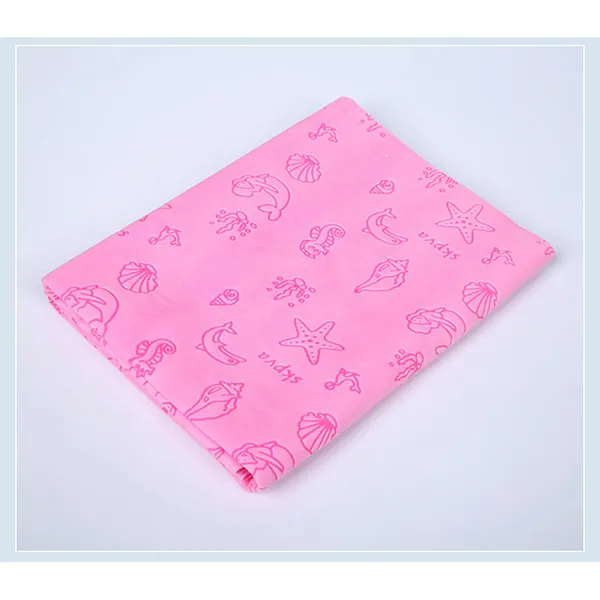 Microfiber Chamois Pet Towel, pink sheet - Petlland private label sourcing