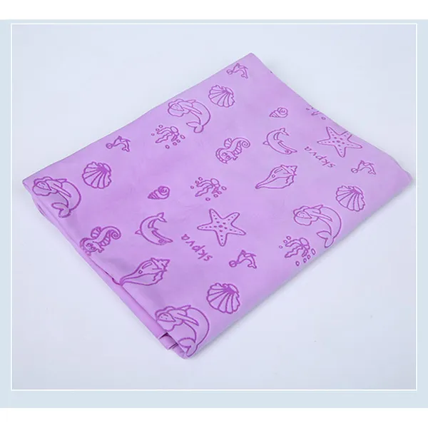 Microfiber Chamois Pet Towel, lilac sheet - Petlland private label sourcing