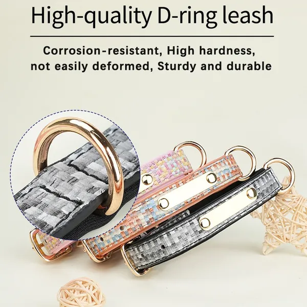 Padded Webbing Engraved Collar, matching leash - Petlland private label sourcing