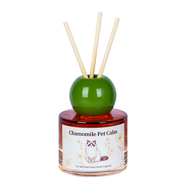 Glass and rattan Pet-Safe Reed Diffuser / Solid Balm - Petlland private label sourcing