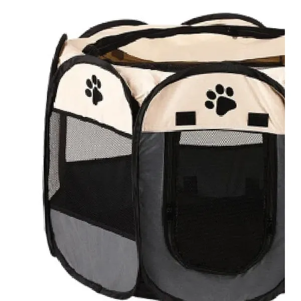 Portable Pop-Up Playpen, cream - Petlland private label sourcing