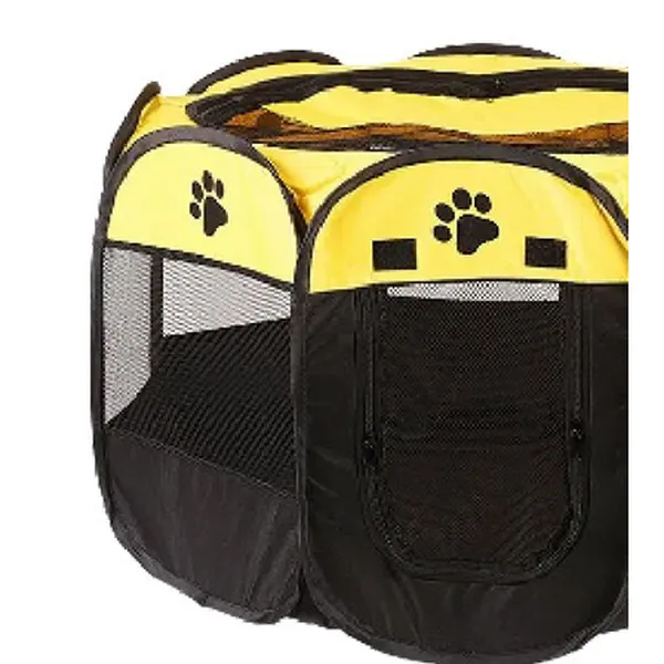 Portable Pop-Up Playpen, yellow - Petlland private label sourcing