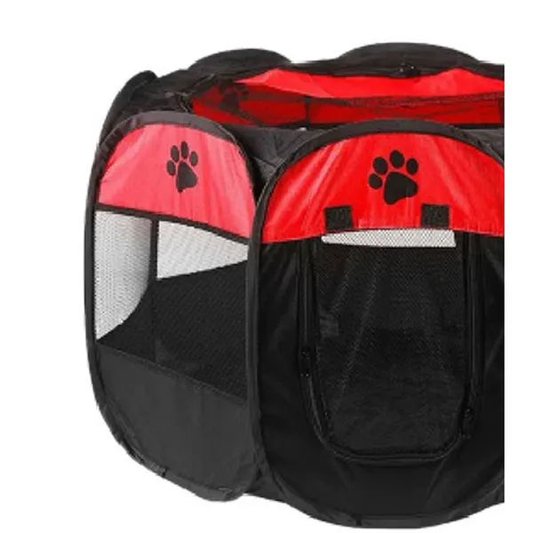 Portable Pop-Up Playpen, red - Petlland private label sourcing