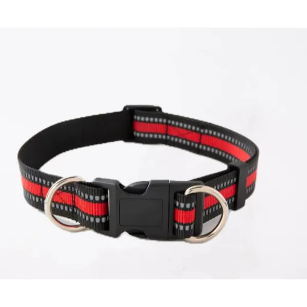 Reflective Nylon Adjustable Collar, red - Petlland private label sourcing