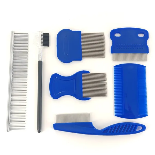 Stainless steel and ABS Rounded-Tip Flea Comb - Petlland private label sourcing