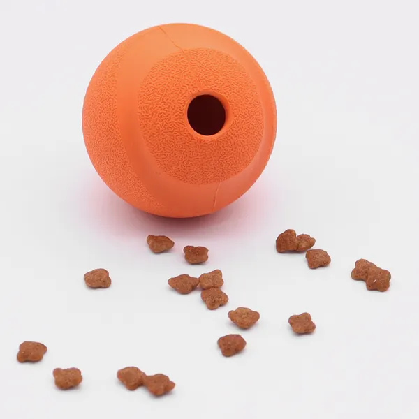 Silicone Treat-Dispensing Ball, with kibble - Petlland private label sourcing