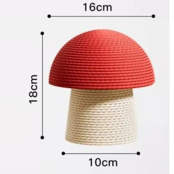 Sisal Scratching Post (Mushroom), main product view - Petlland private label sourcing